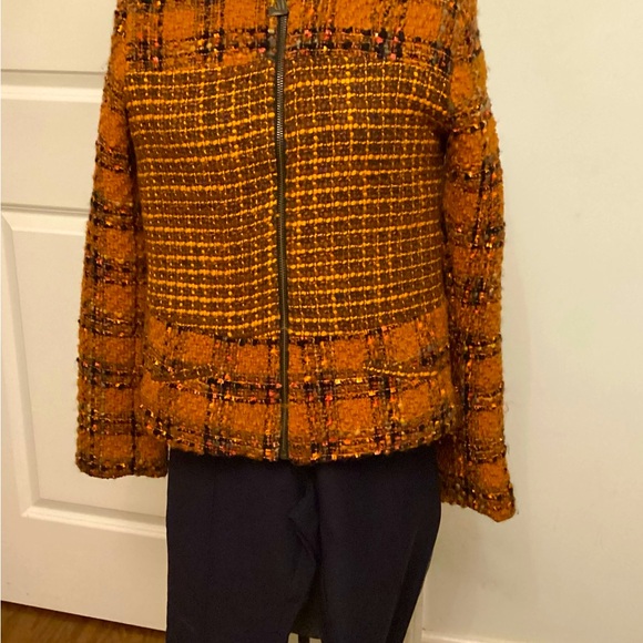 TERRIFIC DESIGUAL ZIP JACKET with fabulous printed lining. Sz 6+Sz 8 NWT $244 - Picture 3 of 10